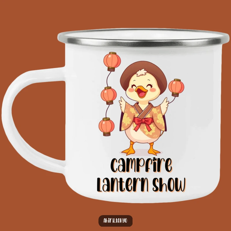 Funny Juggling Duck Camping Mug: Outdoor Fun, Kimono Adventure Gift