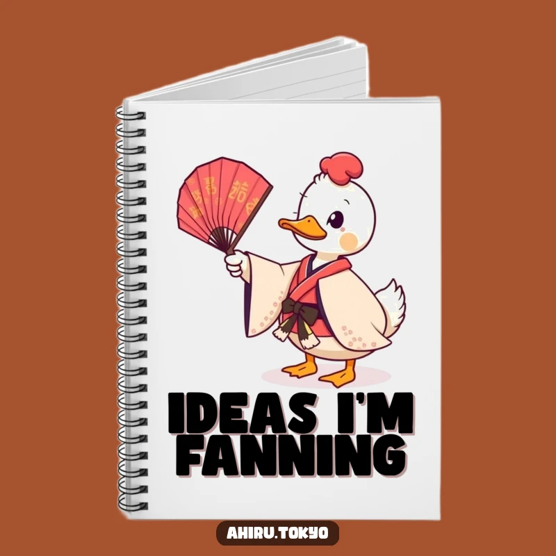 Funny Twirling Fan Duck Notebook: Ceremonial Journal, Playful Humor Stationery Gift
